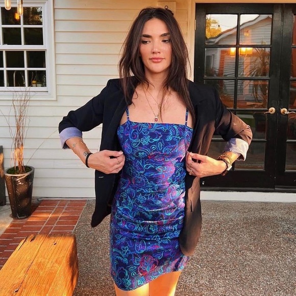 The Games We Play Bettina Silk Mini Dress - Picture 4 of 5